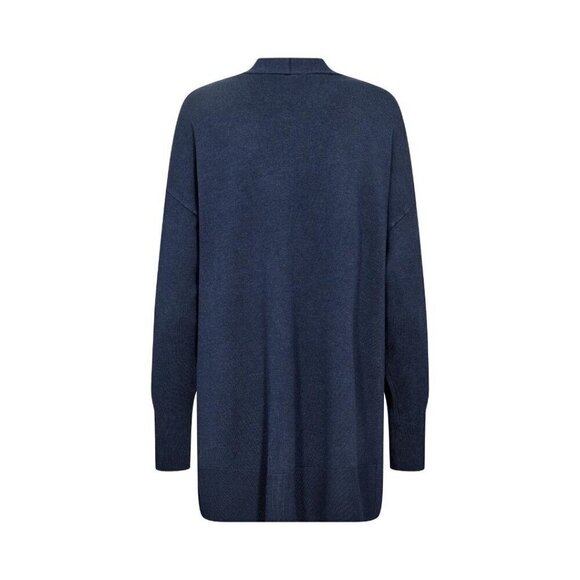 NWT SOYA CONCEPT DOLLIE 739 Navy Blue Iris Mid Length Button Down Cardigan - Picture 2 of 2